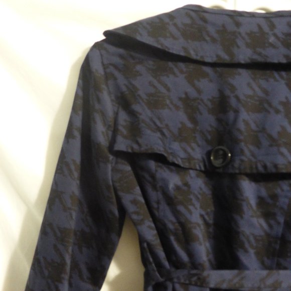 FOREVER 21, small, navy pea coat with black design, GUC - Picture 10 of 14